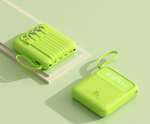 Sạc dự phòng Mini 5000mAh tích hợp cáp, sạc nhanh được chứng nhận 3C, có thể in logo tùy chỉnh - Product Image 6
