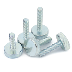 Thép đen ngón tay cái vít tay thắt chặt máy tính vít bu lông 1/4 "-20 phẳng có khía Bu lông đầu M3 x 6mm M4 M5 x 14mm M6 din653 gb835 - Product Image 5