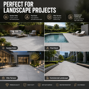 Baldosas de Porcelana con Aspecto de <span class=keywords><strong>Madera</strong></span> de 18 mm, Baldosas para Terraza Exterior, Suelo con Efecto de <span class=keywords><strong>Madera</strong></span> Natural para Jardín y Paisajismo - Product Image 5