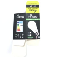 Fournisseur numérique noir mat, emballage personnalisé en Carton de qualité supérieure pour ampoule LED