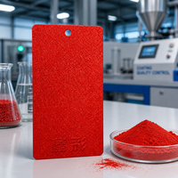 Revêtement en poudre époxy polyester à texture métallique froissée HYXC pour application par pulvérisation sur voitures, bateaux et meubles