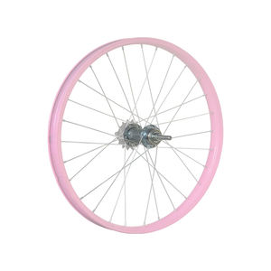 Roues de vélo avant/arrière en acier galvanisé – Axe à roulement scellé à visser, corps de moyeu HG, type écrou, durable, 36 rayons, BMX/MTB - Product Image 6