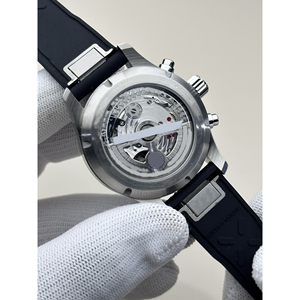 Customized Logo Men's High Quality 41mm <b>Rubber</b> Strap Automatic Movement Luminous Mechanical <b>Watch</b> Hollow Fashionable Design Made - Product Image 6