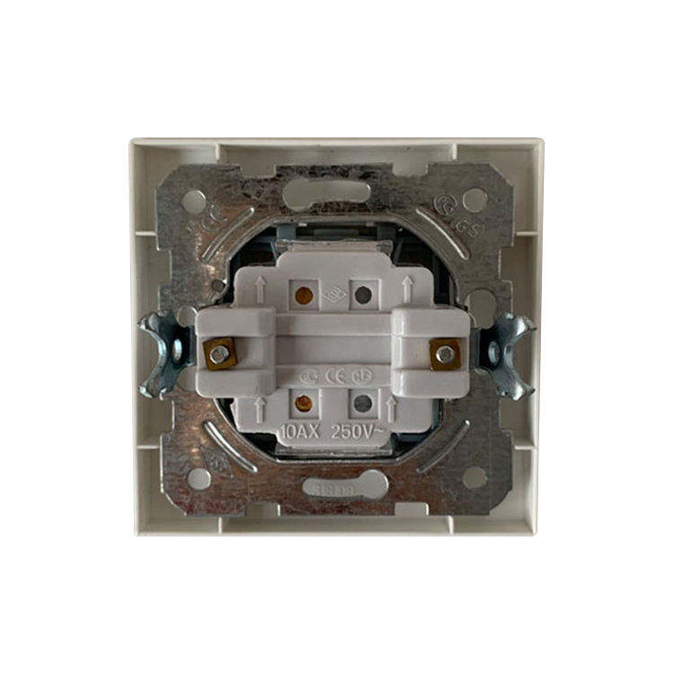 Factory Wholesale European Standard Household Switches 1 Gang 1 Way 250V/10A Wall Switches