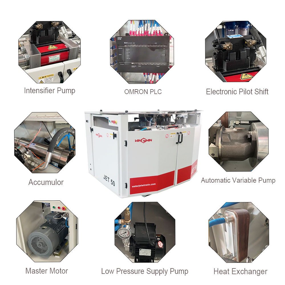 WW JET50 Water jet cutting intensifier pump 60000psi waterjet cutter machine pump(图2)