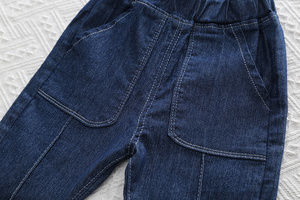 2025 garçons décontracté Style de rue Patchwork chemise ensemble jean avec motif rayé enfants deux pièces garçons ensemble de vêtements - Product Image 6
