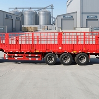 Semi-remorque porte-conteneurs JINFENG en acier à trois essieux avec suspension pneumatique et train de roulement robuste haute capacité pour camions et remorques