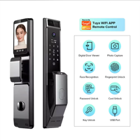 Cerradura Inteligente SMT P7 con Wi-Fi, Reconocimiento Facial 3D, Control por Aplicación Tuya, para Puertas de Aluminio/Latón/Madera/Acero/Acero Inoxidable