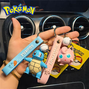 Porte-clés en silicone écologique avec porte-monnaie 3D dessin animé, 27 styles, motifs Pokémon <span class=keywords><strong>Pikachu</strong></span> Gengar, vente en gros, étiquette originale - Product Image 3
