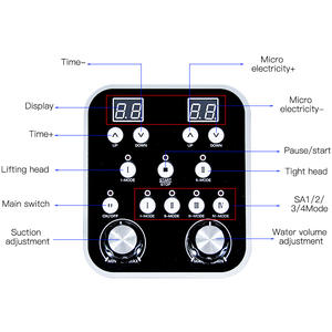 8 In 1 Multifunctionele Hydro Zuurstof Gezichtsmachine Huid Diepe Reinigende Dode Huid Verwijderaar Machine Gezicht Dermabrasio Hydra - Product Image 5