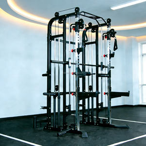 Machine de musculation tout-en-un robuste pour la maison - Power Rack avec Smith Machine, Barre de traction, <span class=keywords><strong>Poulie</strong></span> à câble - Product Image 5