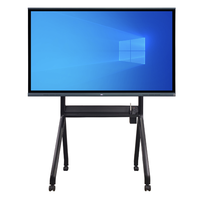 Tableau blanc interactif intelligent Regitech 55/65/75/85/98 pouces, écran tactile LCD 4K à 20 points, pour l'école, les réunions