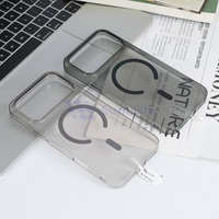 Nouvelle coque de téléphone magnétique transparente en acrylique PC avec chargement sans fil, plusieurs options de couleurs pour 17 Air, 16 Pro Max, 15, 14, 13, 12, Xr