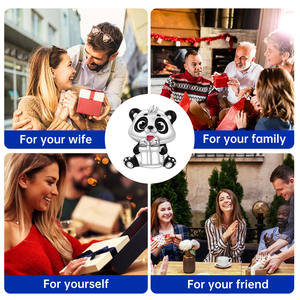 Pulsera de cuentas de cobre blanco estilo panda, novedad transfronteriza, con regalo, joyería, colgante, accesorio para mujer - Product Image 4