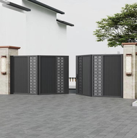 Portail de jardin moderne en métal de haute qualité, automatique, double battant, dernières conceptions principales, pour la maison, l'industrie, l'allée