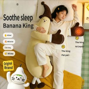 Oreiller de sommeil pour filles et femmes enceintes, avec compression chaude apaisante pour les jambes et le ventre, en coton avec rembourrage en coton PP, forme banane - Product Image 2