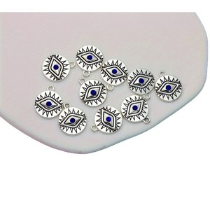 Liontin Mata Horus dari Logam Paduan, Aksesoris Sihir Tibet untuk Pembuatan Kalung, Gelang, dan Perhiasan DIY - Product Image 5