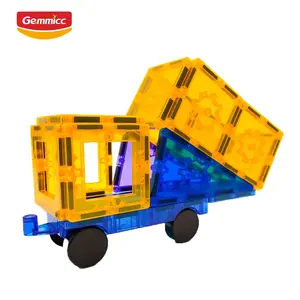 Gemmicc Children Brian Train 2D 3D Creative Education Toys Building Blocks