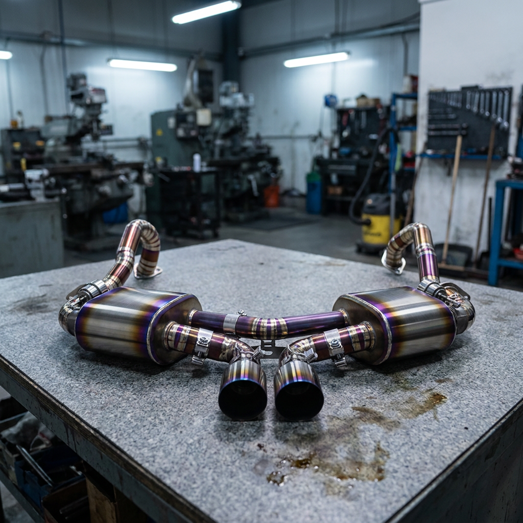 VantaFlow Titanium Catback Performance Exhaust Pipe for Porsche Boxster/Cayman 981 2.7/3.4L 2013-2016 Vacuum Valve With Muffler Exhaust