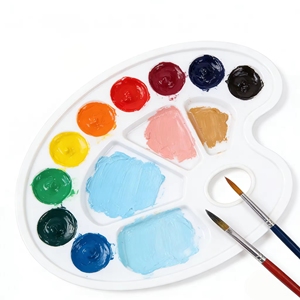 Juego de Pinturas Acrílicas Textiles con Pinceles, Pigmentos Lavables No Tóxicos para Niños, Estudiantes, Lienzo, Vidrio, Tela, <span class=keywords><strong>Pintura</strong></span> a Mano - Product Image 3