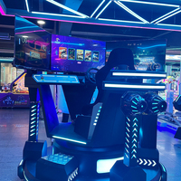 Simulateur de course VR, machine d'arcade multi-écrans, jeu de conduite immersif en réalité virtuelle pour centre de divertissement intérieur commercial
