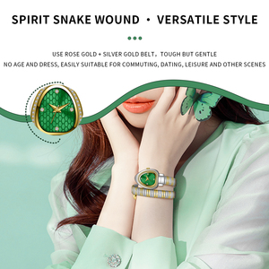 Montre de luxe romaine à diamants, accessoires de mode, bijouterie, montres pour femmes, vente en gros, montres à quartz serpent pour femme - Product Image 6