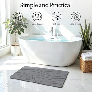 พรมเช็ดเท้าดูดซับน้ำแห้งเร็ว ทำจากดินไดอะตอม พร้อมโลโก้สั่งทำได้ - Product Image 5