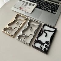 Nouvelles Coques de Téléphone Anti-Chaleur Effet Mat Électroplaqué Style 3D Serpent Creux pour iPhone 17 16 15 Pro Max 14 13