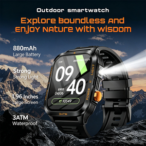DSM11 Black KT89 Sports Smart <b>Watch</b> Strong Flashlight 3ATM Waterproof 880mAh <b>Battery</b> Sleep Monitoring Outdoor Smartwatch - Product Image 5