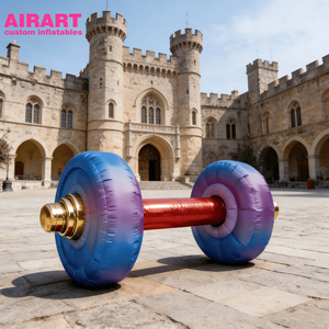 Haltères gonflables pour la décoration de scènes gonflables, haltères de gymnastique gonflables pour la décoration de courses - Product Image 6