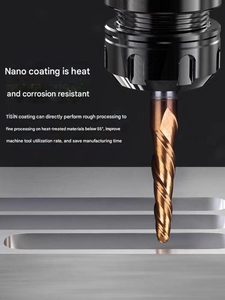 Customizable Odm/oem <strong>Copper</strong>-gold Coated Flute Carbide Tapered Ball Nose <strong>End</strong> <strong>Mill</strong> <strong>for</strong> Metal Wood Engraving Cutting Milling - Product Image 2