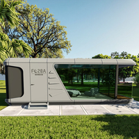 Maison mobile futuriste pratique à capsule spatiale pour hôtels, villas et maisons en conteneur