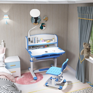 Mesa de estudio y escritorio ergonómica para niños, gran oferta, mesa de estudio y silla con estantería - Product Image 5