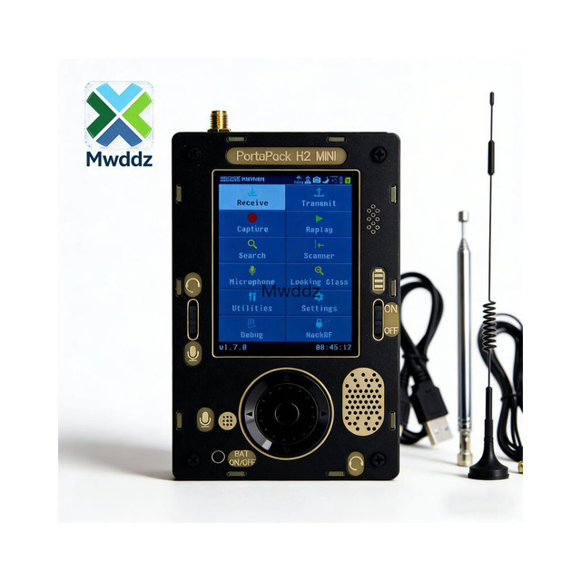Portapack H2 Mini + HackRF One R9 V2.0.0 SDR Radio Receiver Software Defined Radio with 2 Antennas