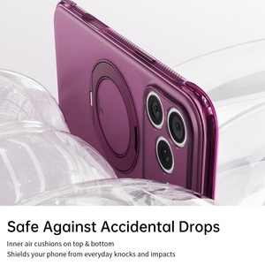 Funda Magnética Translúcida Mate para iPhone 18 17 Pro Max con Protección de 360 Grados °   Soporte de Anillo con Cubierta Antigolpes de Cuatro Esquinas - Product Image 3