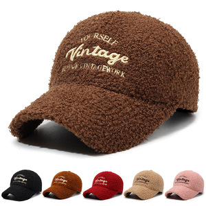 Winter <b>Baseball</b> <b>Cap</b> Teddy Plush Warm <b>Baseball</b> <b>Cap</b> for Women & Men Warm Embroidered Letter <b>Baseball</b> <b>Caps</b> - Product Image 1