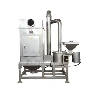 Máquina de fazer pó de frutas secas, moagem de limão seco, máquina de processamento de pó acm com separador de metal magnético