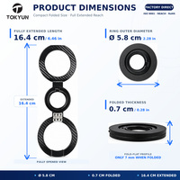 Soporte Magnético de Doble Cara para Teléfono, Soporte Plegable para Escritorio, Montaje en Superficie Metálica, OEM, ODM, Logotipo Personalizado, Fabricante Mayorista