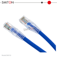 Kabel Jaringan Cat6 1m RJ45 Patch Cord Warna Biru