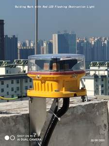 Luz de Obstrucción de Intensidad Media Tipo B con Baliza Roja Intermitente L-864, Certificación ICAO/ISO9001, Luz de Aviación LED Infrarroja IP68 para - Product Image 6