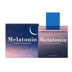 Amaz Melatonin Oral Strip Private Label Bebas Gula Permen Penyegar Napas Strip Suplemen Tidur Film Oral yang Dapat Melarutkan di Mulut - Product Image 1
