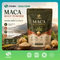 Capsules de Maca à Marque Privée Personnalisée, Poudre de Racine de Maca Pure, Adaptogène, Soulagement du Stress, Soutien Énergétique, Fabricant de Capsules OEM