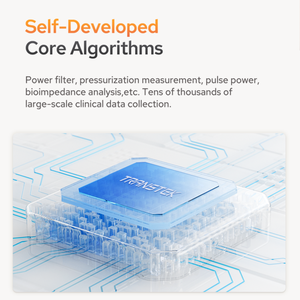 TRANSTEK 블루투스 무료 APP 대형 화이트 백라이트 스크린 디지털 혈압 기계 bp 모니터 암형 혈압계 - Product Image 4