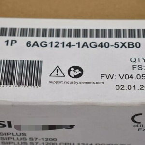 6AG1214-1AG40-WBR5XB0 Nouveau 6AG1 214-1AG40-5XB0 Siplus S7-1200 CPU 1214C DC/D Neuf Original En Stock Automatisation Industrielle - Product Image 1
