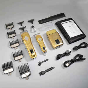 Set <span class=keywords><strong>Professionale</strong></span> 3 in 1 per Taglio Capelli 973 con Display LCD, Trimmer per Capelli e <span class=keywords><strong>Rasoio</strong></span> <span class=keywords><strong>Elettrico</strong></span> in Metallo, 4 Colori - Product Image 6