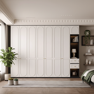 <span class=keywords><strong>Armadio</strong></span> Moderno con Porta ad Arco in Legno, <span class=keywords><strong>Cabina</strong></span> <span class=keywords><strong>Armadio</strong></span> Personalizzata per Camera da Letto, Organizzatore di Lusso - Product Image 2