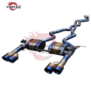 Escape Catback VORTEX Grado 5 Ti Valvetronic para BMW E90/E92 335i 3.0T 2006-2013, Alto Flujo, Puntas Quemadas Arcoíris - Product Image 6