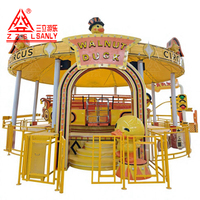 Jeu de fête foraine d'intérieur Disco Tagada du fabricant Sanly, certifié CE, pour usage en jardin et centre commercial, en fibre de verre durable, 500 kg