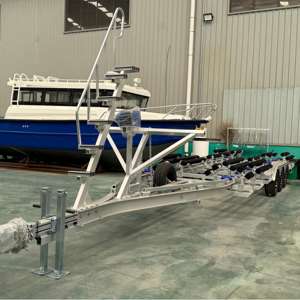 Anpassbarer 30 Fuß <span class=keywords><strong>10</strong></span> m Aluminium Bootstrailer Dreiachsiger bis Fünfachsiger Boots- & Wasserfahrzeuganhänger - Product Image 5