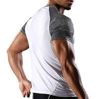 T-shirts personnalisés avec logo d'entreprise, vêtements de sport pour la musculation, vente en gros, t-shirts noirs pour hommes, t-shirts techniques de course doux et unis